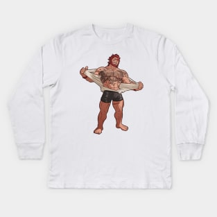 T-shirt ripped appart +Iskandar FGO+ Kids Long Sleeve T-Shirt